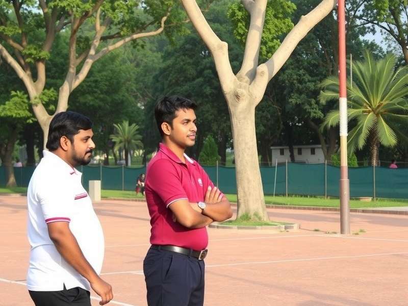 Mahal Volley Champion players meeting in real life at a Delhi park